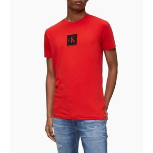 Calvin Klein pánské červené tričko - L (XA7)
